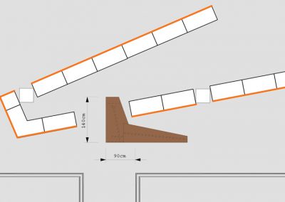 CaféTresen - Situation vor der Küche