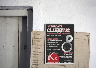 Plakat Design für den Club KönigKeller, Aachen