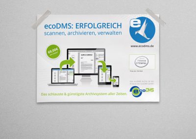 Plakatgestaltung für ecoDMS (Reseller-Programm)