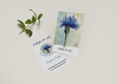 Visitenkarten Design – Kornblumart, Elementardesign