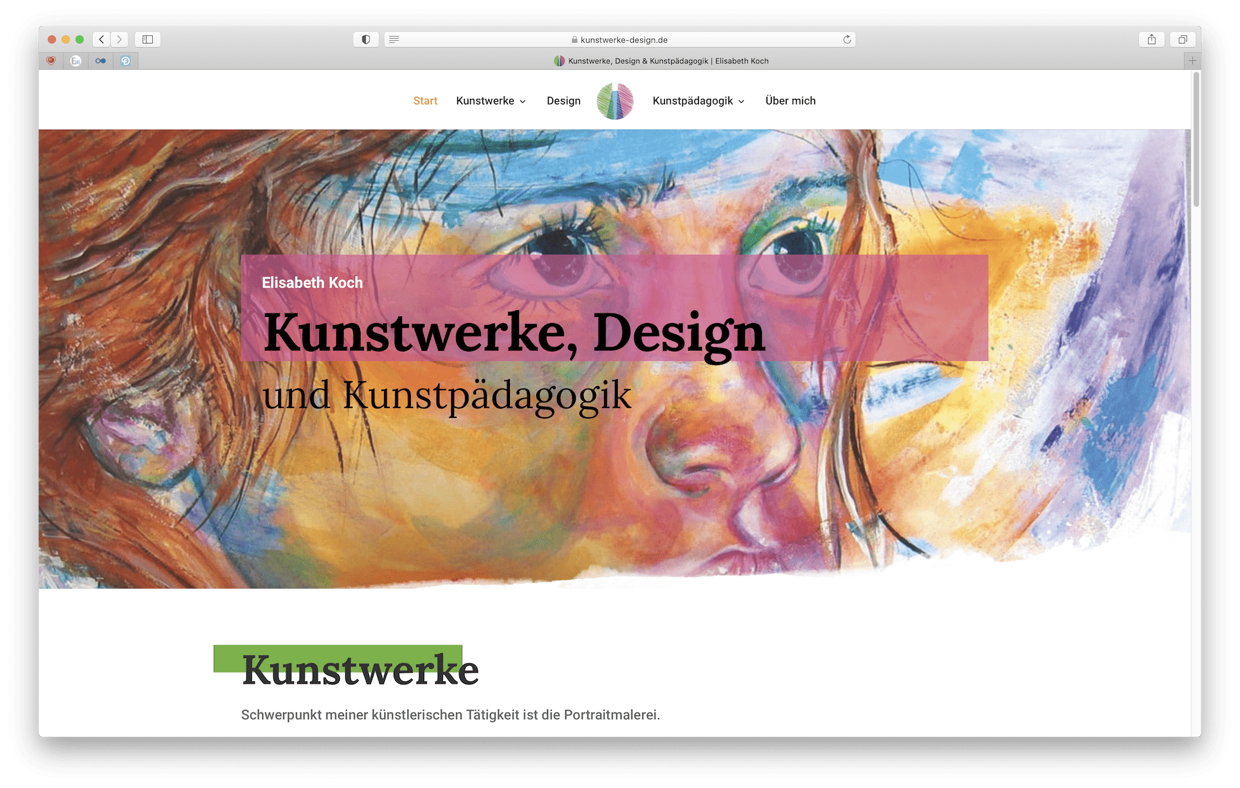 Preise Webseiten, Elisabeth Koch - Elementardesign