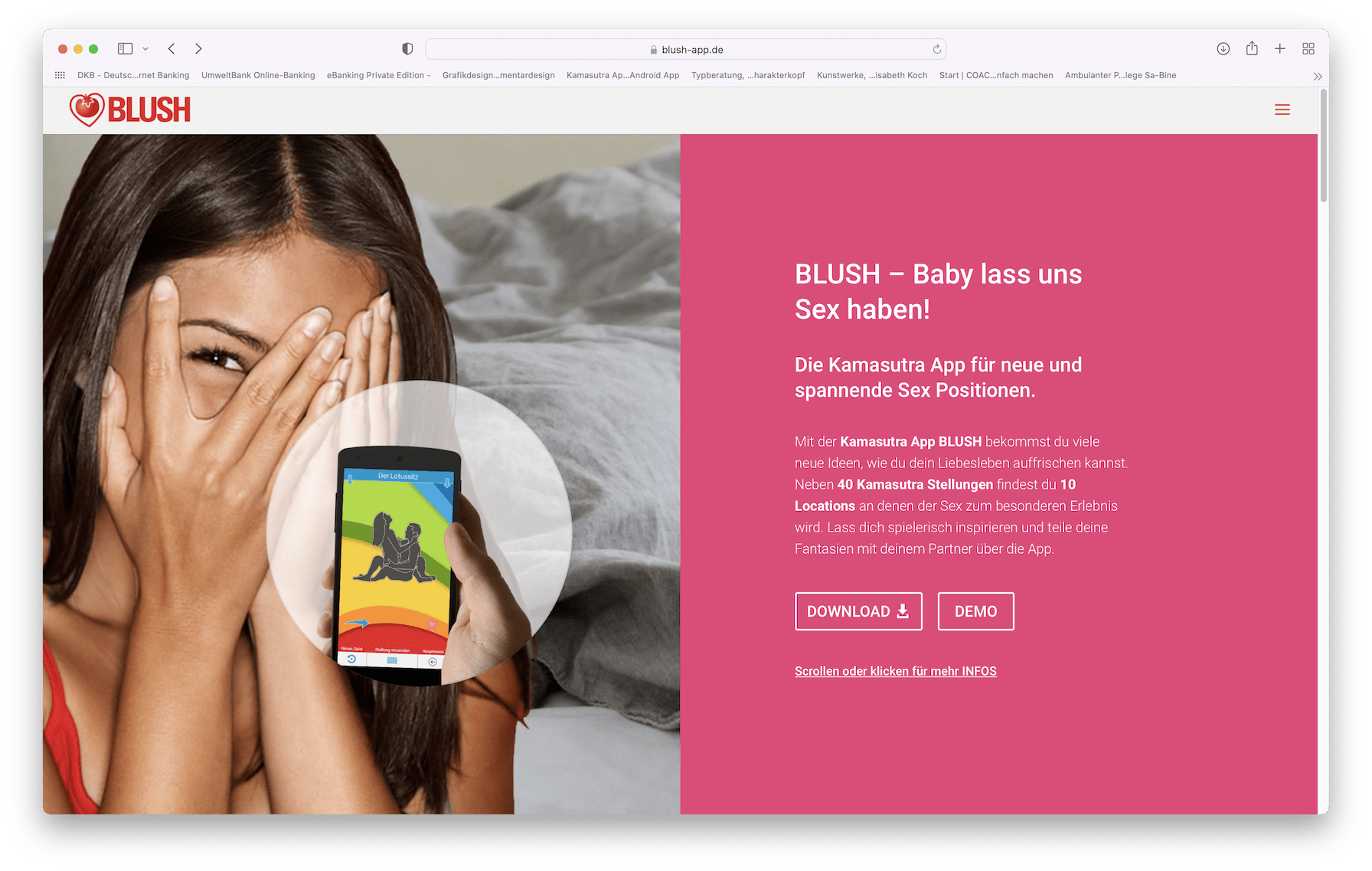 Webdesign, BLUSH - Elementardesign Webdesign, BLUSH - Elementardesign