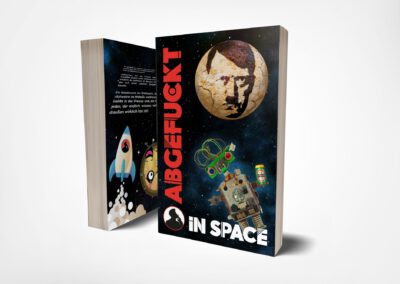 Abgefuckt in Space – Buchcover und Satz